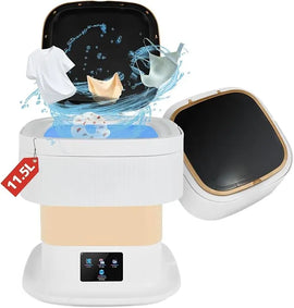 Foldable Mini Washing Machine – Portable Collapsible Washer (11L, Random Color)