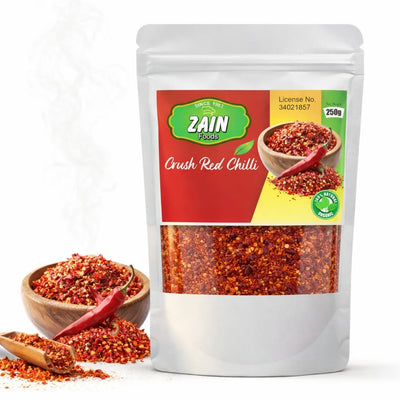 Organic Red Chili Flakes 250g – Natural Crushed Red Pepper for Cooking & Pizza