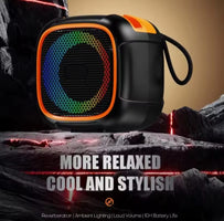 S11 Mini Portable Bluetooth Speaker with Phone Holder – RGB Lights, Super Bass & 10-Hour Playtime for Travel & Outdoor Use (Random Color)