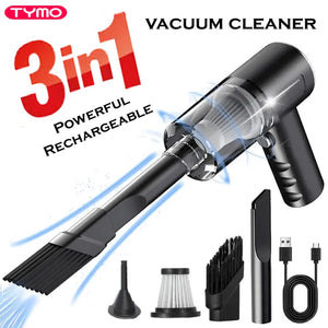 3-in-1 Wireless Vacuum Cleaner – High Suction, Air Blower & Duster for Home, Car & Laptop