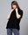 Women Black Plain Jersey T-Shirt – Soft Casual Wear