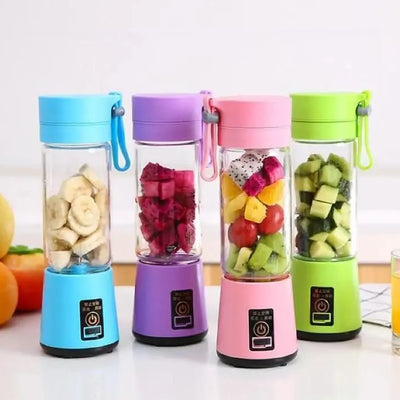 6-Blade Portable Electric Juicer Blender – Multifunctional Smoothie Maker