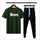 Men’s Green & Black Printed Cotton Jersey Track Suit – T-Shirt & Joggers