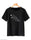 Women Black Feather Heart Printed T-Shirt – Cotton Casual Wear