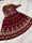 Maroon Embroidered Lehenga Set – Shamoz Silk Flared Skirt (2 Pc)
