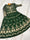 Green Embroidered Lehenga Set – Shamoz Silk Flared Skirt (2 Pc)