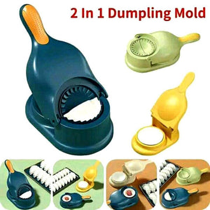 2-in-1 Dumpling Maker Mold – ABS Plastic Dumpling Press & Wrapper Maker Kitchen Tool