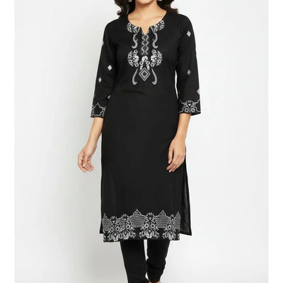 Women Black Embroidered Lawn Shirt – Stitched Casual Wear