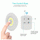 Pack of 3 LED Remote Control Tap Lights Wireless Self Adhesive Cabinet Lights for Wardrobe Kitchen Room & Office Lighting