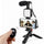High Quality Vlogging Kit – Mobile & DSLR Tripod, Microphone & 360° LED Video Recording Setup